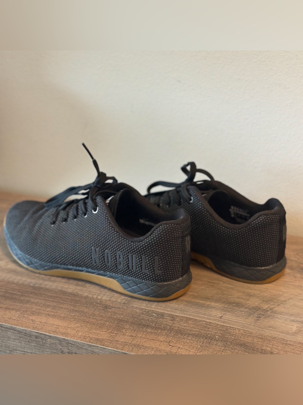NOBULL Black Athletic Training Shoes with Gum Outsole